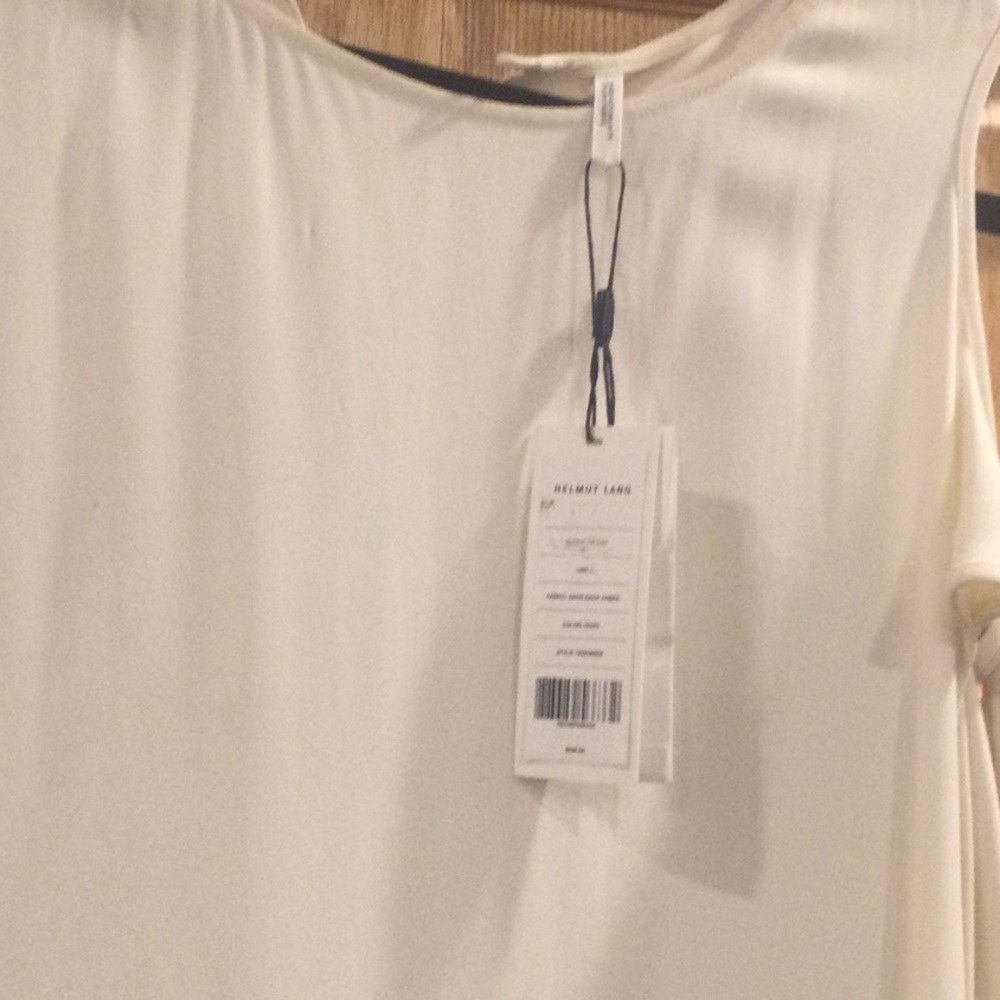 Helmut Lang Cold Shoulder Satin Back Crepe Dress - Picture 9 of 12